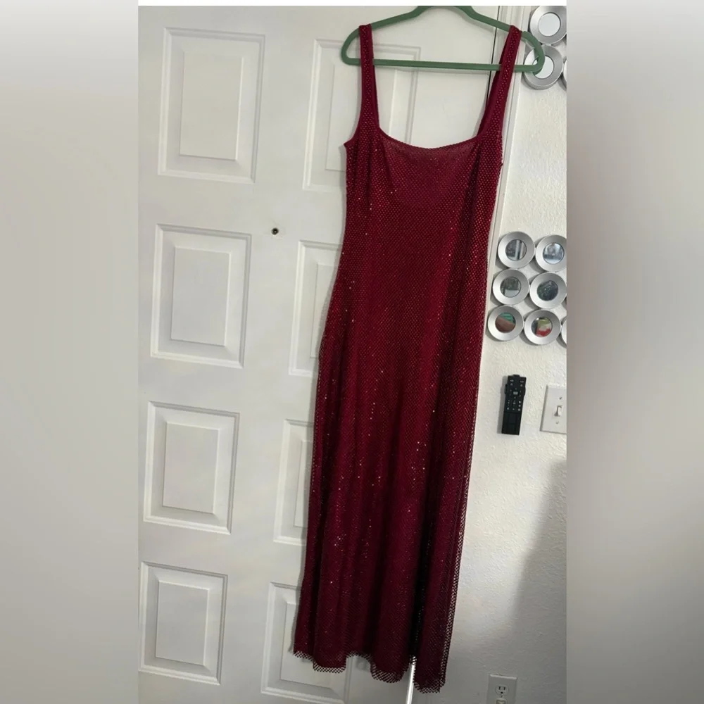 Stunning Red Sequin Maxi Dress - Picture 12 of 15